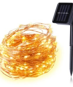 100 200 LED Solar Copper Wire String Light