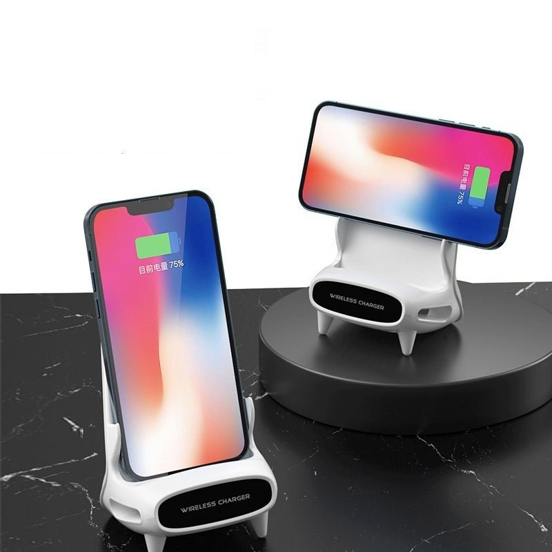 15W Desktop Vertical Wireless Fast Charging Universal Mobile Phone Tablet Desktop Bracket - الصورة 3