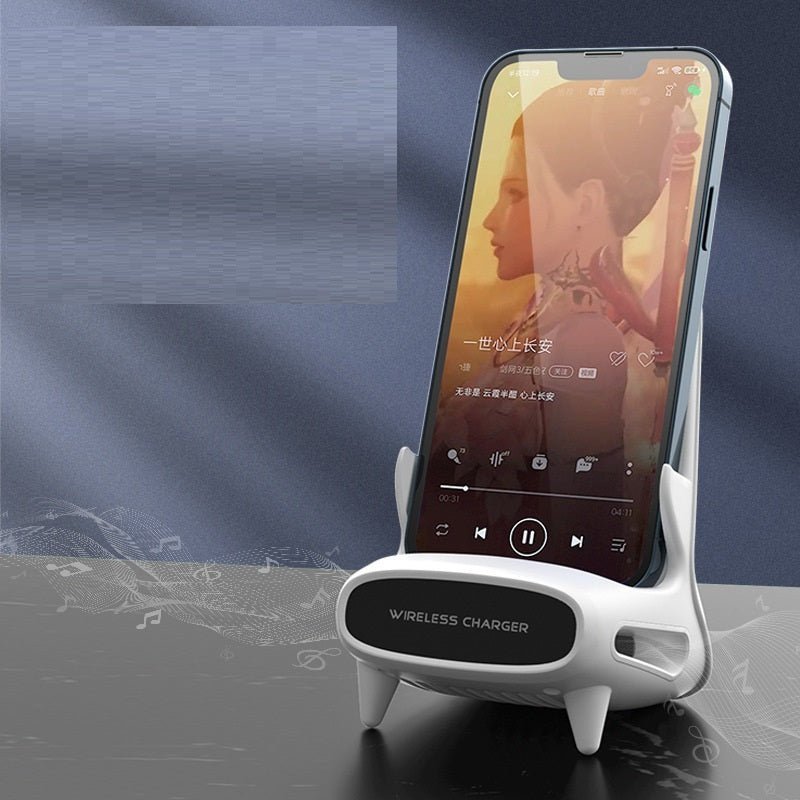 15W Desktop Vertical Wireless Fast Charging Universal Mobile Phone Tablet Desktop Bracket - الصورة 2