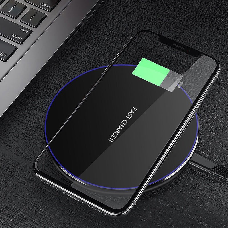 15W Fast Wireless Charger Disc Wireless Charging Base - الصورة 4