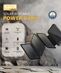 باور بانك يعمل الطاقة الشمسية شحن لاسلكى او سلكى 20000mah