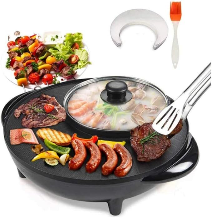 2-in-1 BBQ Grill & Hot Pot - الصورة 2