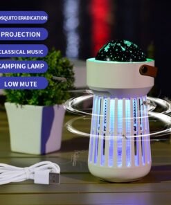 2 In 1 Electric Mosquito Killer Lamp Star Ceiling Projection Kill Mosquitoes For Outdoor And Indoor