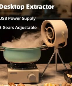 2024 New Portable Desktop Exhaust Fan Small Kitchen Hood Extractor Barbecue USB Charging Desktop Range Hoods Mini Suction Cooker Hood Kitchen Gadgets