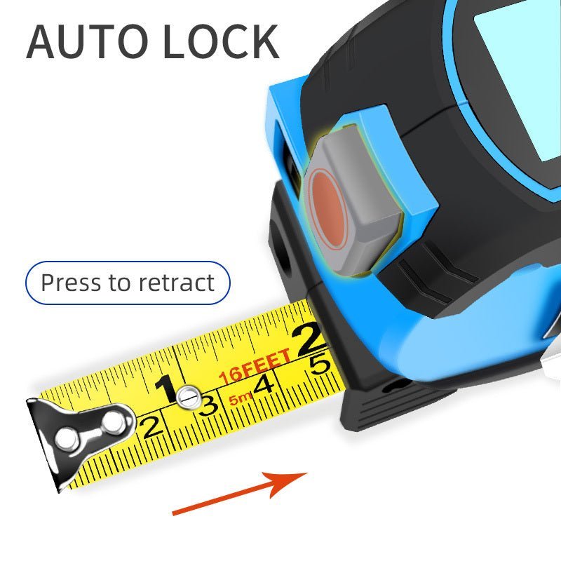 3 In 1 Laser Tape Measure Rangefinder 5m Tape Ruler Infrared High-precision Intelligent Electronic Ruler Building Distance Meter - الصورة 5