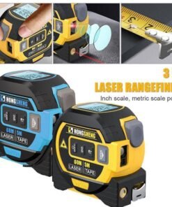 3 In 1 Laser Tape Measure Rangefinder 5m Tape Ruler Infrared High-precision Intelligent Electronic Ruler Building Distance Meter