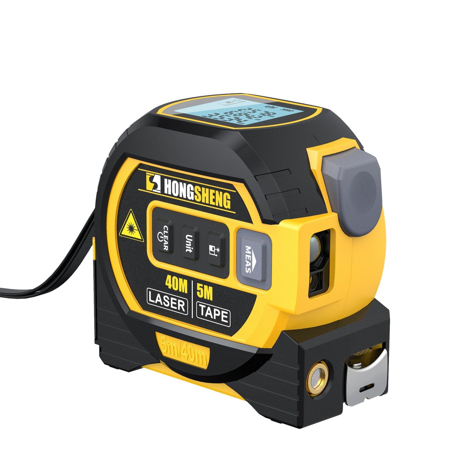 3 In 1 Laser Tape Measure Rangefinder 5m Tape Ruler Infrared High-precision Intelligent Electronic Ruler Building Distance Meter - الصورة 6