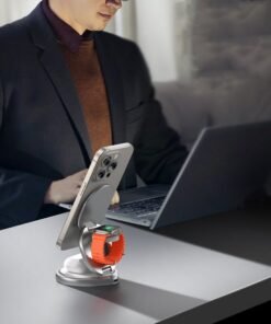 3-in-1 Wireless Charger Magnetic Folding Stand