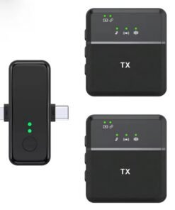 3-in-1 Wireless Lavalier Microphone