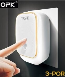 3-Port Phone Charger With Dimming Nightlight