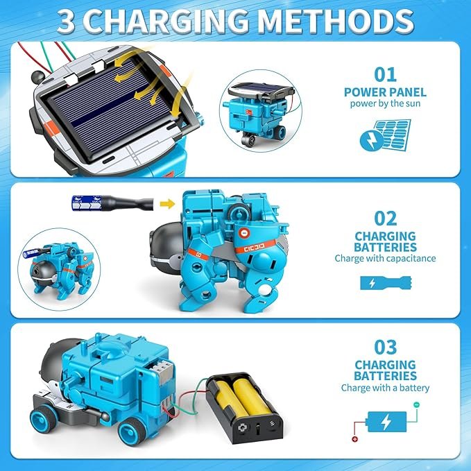 6-in-1 Solar Robot Toys - الصورة 4