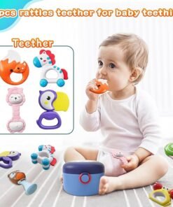 8 Pieces Baby Rattles