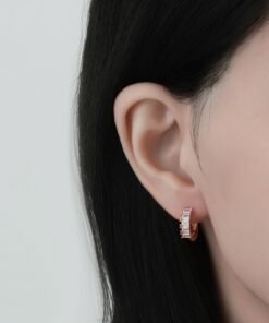 925 Sterling Silver Cube Sugar Earrings Niche Exquisite