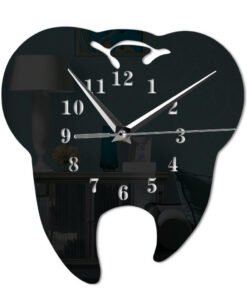 Acrylic Tooth Shape Wall Clock Living Room Office Custom Quartz Mute Clock