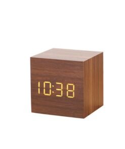 Alarm Clock LED Wooden Watch Table Digital Despertador Electronic Desktop Clocks