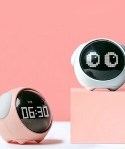 Alarm-Clock Wake-Up-Light Pixel Expression Home-Decoration Digital Electronic Cute Multi-Function