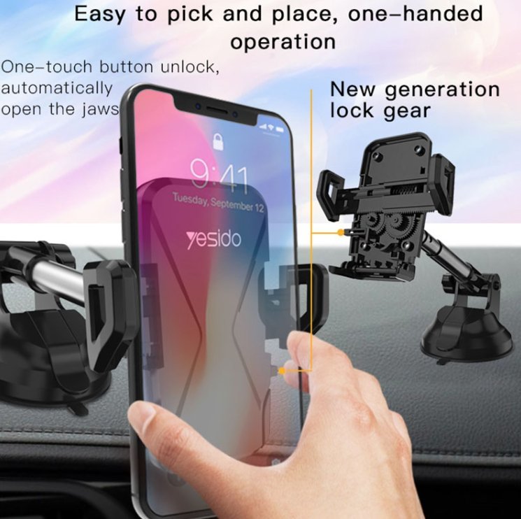 Automatic Clip Phone Holder - الصورة 4