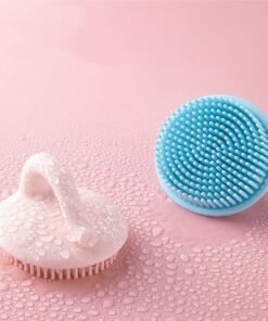 Baby Shower Brush To Remove Dandruff Silicone Scrubbing Cotton Shampoo Artifact