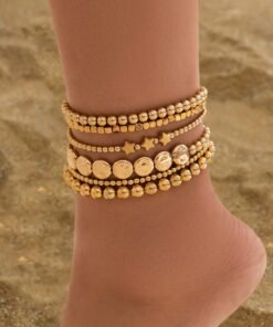 Beach Handmade Beaded Stretch Anklet XINGX