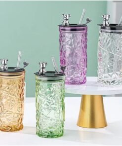 Bear Glass Water Cup