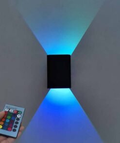 Bedroom Bedside Square Luminous LED Wall Lamp