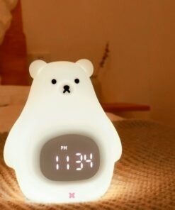 Big White Bear With Sleeping Timer Silicone Night Light