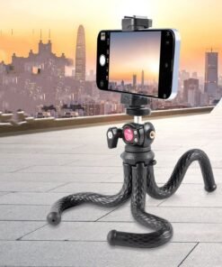 Black Octopus Mobile Phone Clip Gimbal Tripod Set