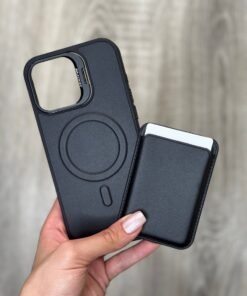 Black Wallet Phone Case with Card Holder
