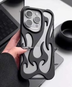 Blazing Flame Metal iPhone Case