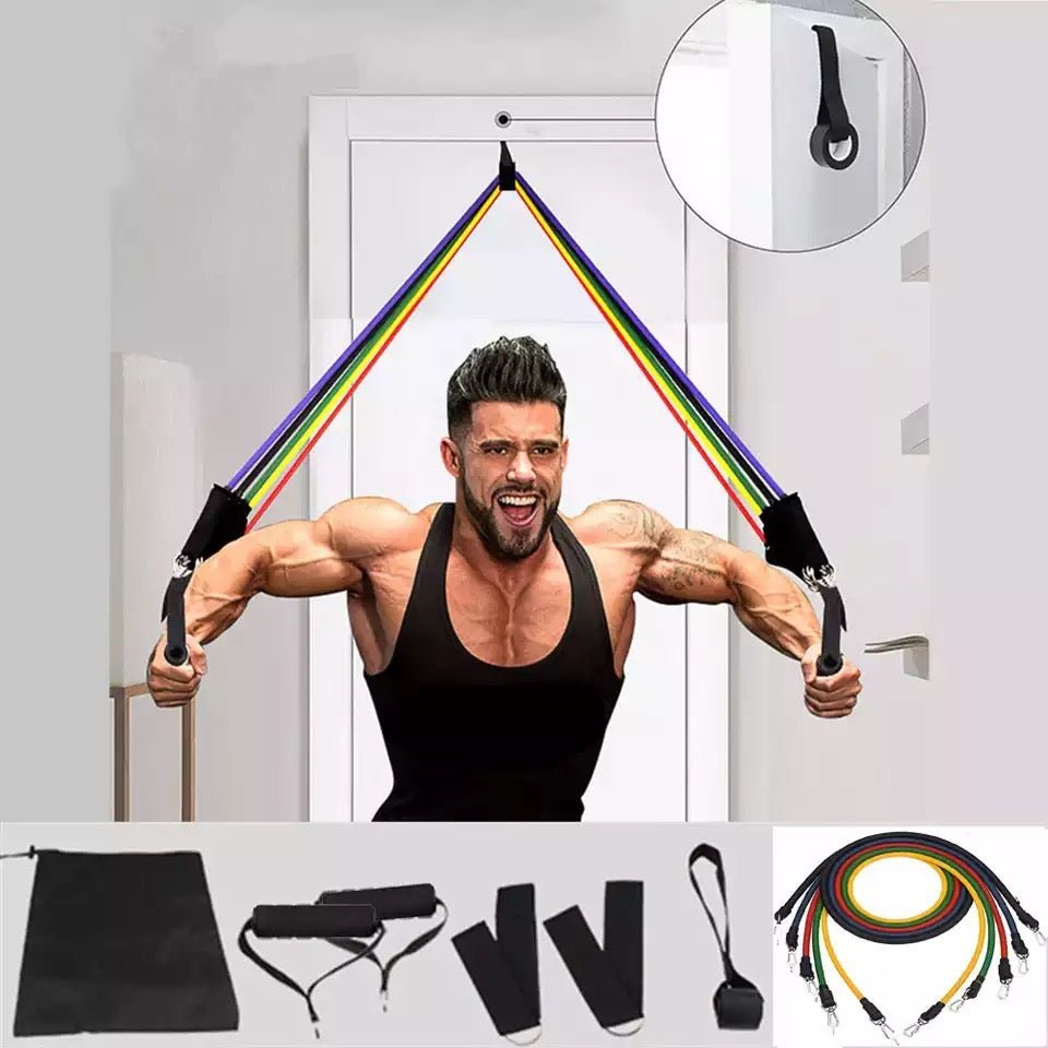 Bodybuilding Resistance Bands Set - الصورة 2