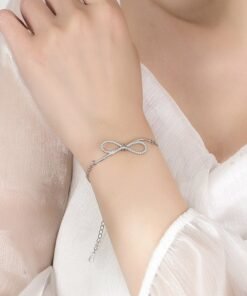 Bow Zircon Full Diamond Bracelet Female Niche
