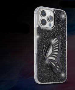 Butterfly Glitter Phone Case