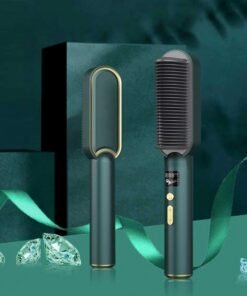 فرشاة فك تشابك الشعر الحرارية	2 In 1 Electric Straightener