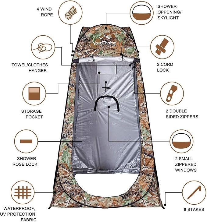 Camping Shower Tent - الصورة 4