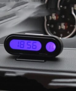Car Clock Thermometer Two-in-one Luminous Electronic Watch Car