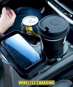 Car Cup Holder With Wireless Charging