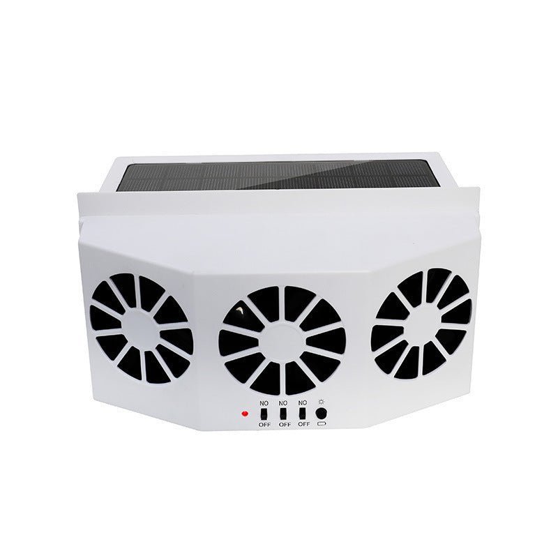 Car Fan Solar Window Sun Powered Car Auto Air Vent Cool Cooling System Radiator Fan Cooling Fan Energy Saving Car Styling Cooler - الصورة 6