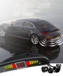 Car LED Crescent Buzzer Parking Sensor 4 Probes