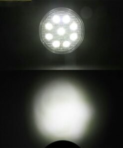 Car LED Work Light Mini Round 9 Lights 27W Auxiliary Light Modified Headlight Engineering Spotlight Headlight