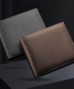Carbon Fiber Wallet Men's Card Holder One-Piece Zipper