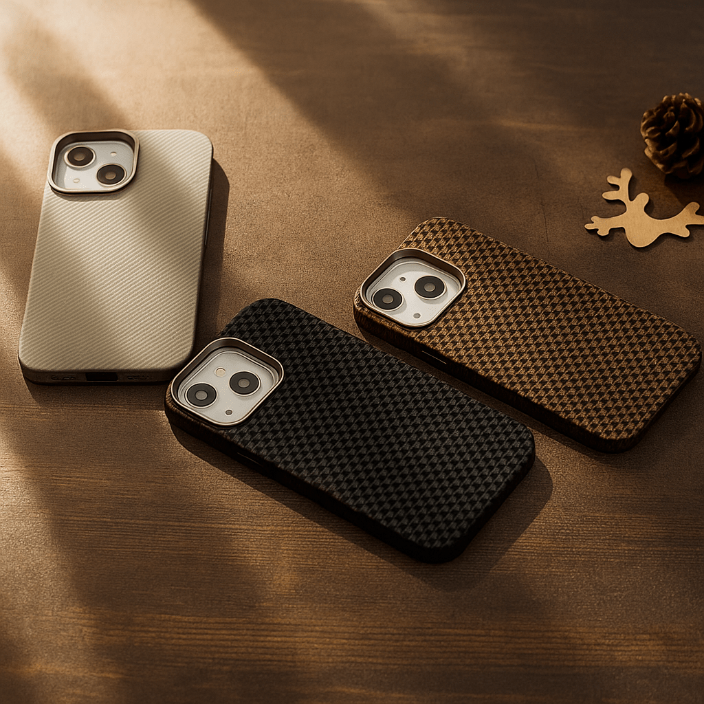 Carbon Weave & Houndstooth Pattern iPhone Case - الصورة 6