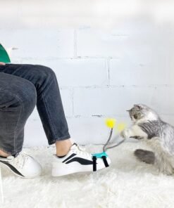 Cat Toy Funny Cat Stick with Strong Feathers