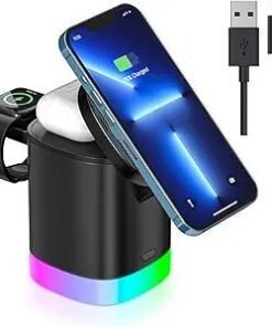 Charger with Foldable Phone Holder