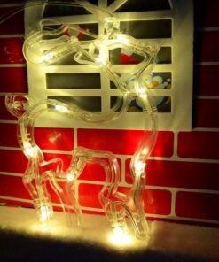 Christmas Lights LED Fawn Bells Pine Tree Stars Moon Shaped Decorative Lights