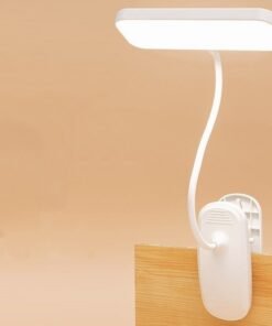 Clip-on LED Table Lamp Rechargeable Plug-in Reading Bedside Lamp In Student Dormitory