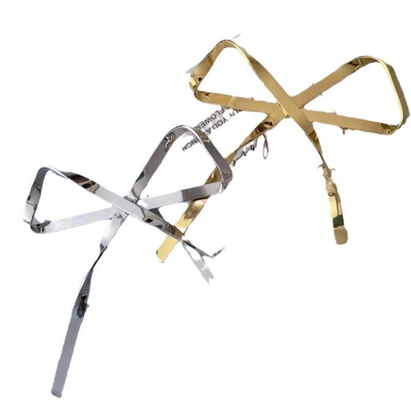 Cold Style Silver Bow Brooch - الصورة 3