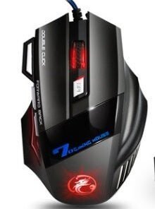 Colorful breathing light gaming chicken game mouse