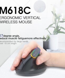 Colorful M618C RGB Vertical Wireless Ergonomic Hand-held Straight Mouse
