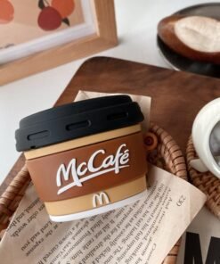 Compatible with Apple, Creative M Coffee Cup Earphone Case Soft Silicone Case