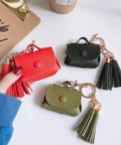 Compatible with Apple, Leather tassel Airpods Pro case